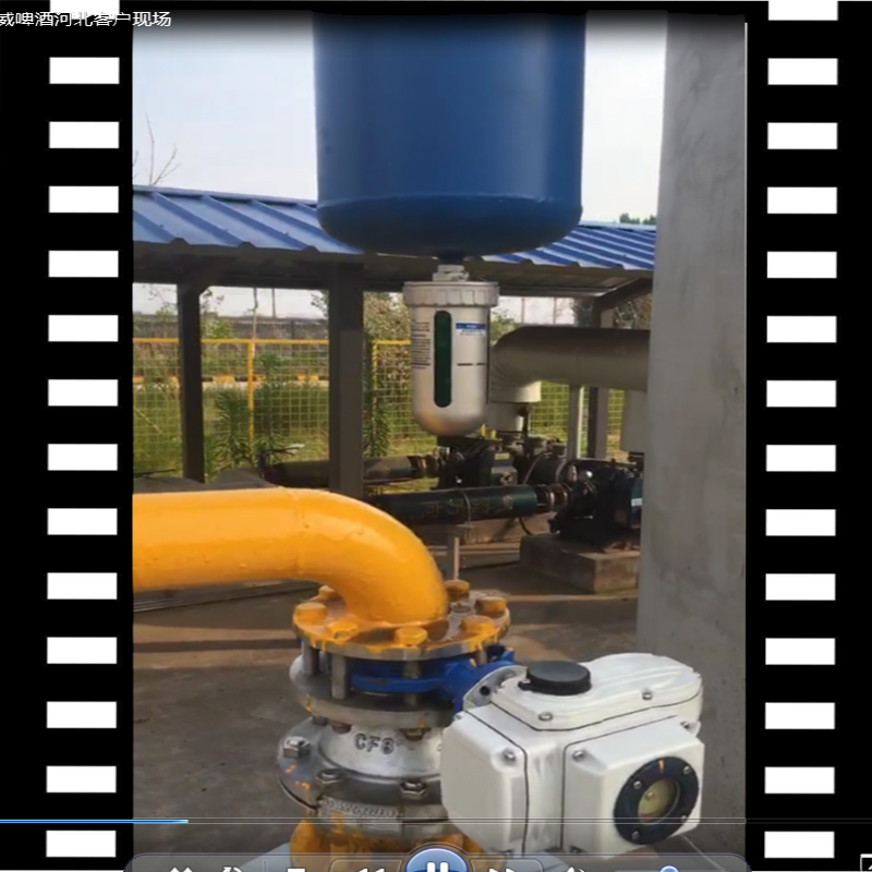石家莊百威啤酒生產基地，空壓機系統DN80汽水分離器視頻
